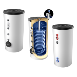 160 - 1000L Warmwasserspeicher für Wärmepumpen - Doppelrohr-Wärmetauscher | HWS1Dmax Serie