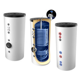 200 - 1000L Warmwasserspeicher für Wärmepumpen - zwei Doppelrohr-Wärmetauscher | Serie HWS2Dmax