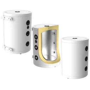 95L SHWT® EPS Edelstahl Pufferspeicher / Warmwasserspeicher 8 Bar - WP R290 ready