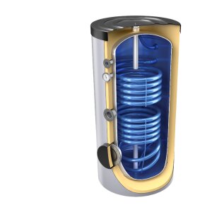 200 Liter Solar- Warmwasserspeicher mit 2...