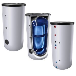 2000 Liter Solar- Warmwasserspeicher mit 2...