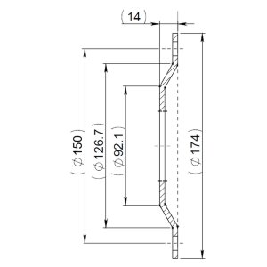 Flanschdeckel/Adapter 1 1/2" IG für Heizelement für Warmwasserspeicher 160-500L inkl. Versand