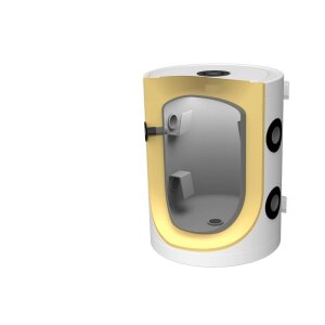 30L Wärmepumpen-Pufferspeicher, wandhängend, mit Isolierung und Zubehörteilen, inkl. Versand